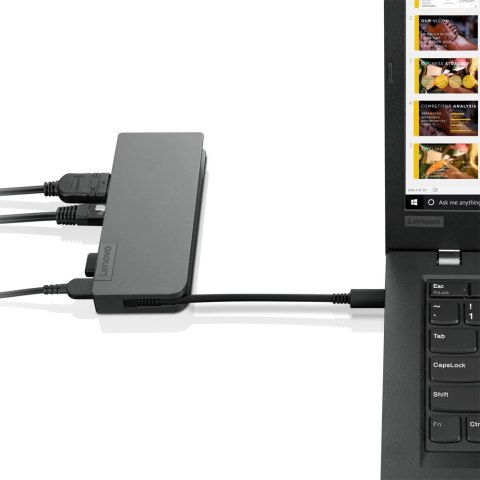 Lenovo Stacja dokująca Powered USB-C Travel Hub (4X90S92381) Lenovo Stacja dokująca Powered USB-C Travel Hub (4X90S92381)