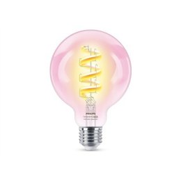 Philips Przezroczysta żarówka LED z widocznym spiralnym żarnikiem 40 W G95 E27