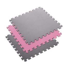 Mata puzzle Multipack One Fitness MP10 różowo-szare 9 elementów 10 mm