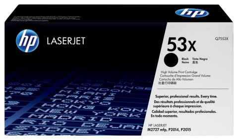 Toner HP czarny HP 53X, HP53X=Q7553X, 7000 str. Toner HP czarny HP 53X, HP53X=Q7553X, 7000 str.