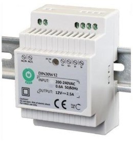 Zasilacz DIN 'EURA' DIN30W12 12V 2,5 A DC