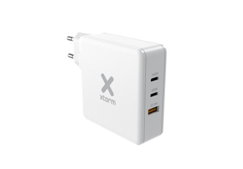 XTORM ŁADOWARKA SIECIOWA USB 3-PORTOWA 140W USB-C PD3.1 EPR GAN, BIAŁA (USB-C PD EPR 140W, USB-C PD100W, USB-A QC 3.0) XTORM ŁADOWARKA SIECIOWA USB 3-PORTOWA 140W USB-C PD3.1 EPR GAN, BIAŁA (USB-C PD EPR 140W, USB-C PD100W, USB-A QC 3.0)