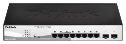 D-Link DGS-1210-08P Zarządzany L2 Gigabit Ethernet (10/100/1000) Obsługa PoE Czarny