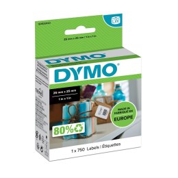 Zestaw etykiet Do drukarek DYMO S0929120 (750 szt.; 25mm x 25mm; Papier; kolor biały)