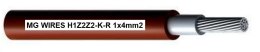 Przewód fotowoltaiczny // MG Wires // 1x4mm2, 0,6/1kV czerwony H1Z2Z2-K-R-4mm2 RD, opakowanie 50m
